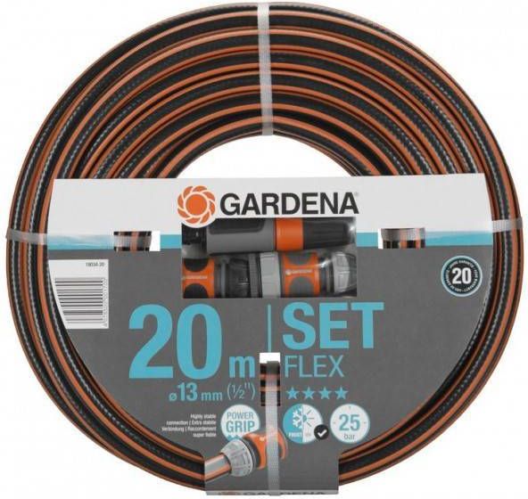 Gardena 6 delige Tuinslangset Comfort FLEX 13 mm 20 m 18034 20