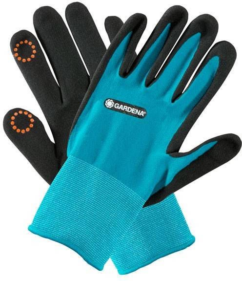 Gardena Plant En Bodemhandschoenen Rubber Zwart/groen