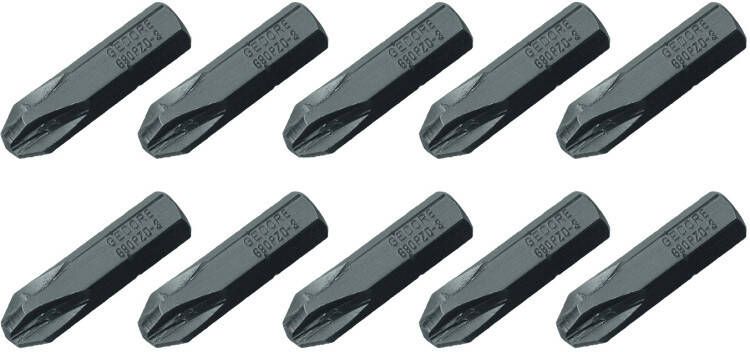 GEDORE Schroevendraaierbits 1/4", PZ1 10 delig