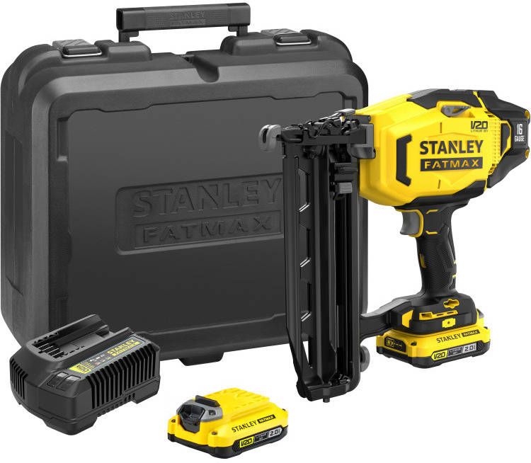 Stanley Fatmax V20 18V 16G Afwerktacker Incl. 2x 2.0Ah accu, oplader, koffer