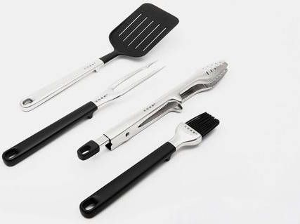Cobb Bbq Gereedschapset (4 Delig Met Tas) Zwart/Zilver