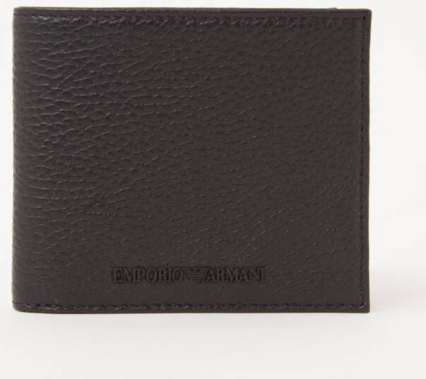 Emporio Armani Bifold Wallet With Logo , Zwart, Heren