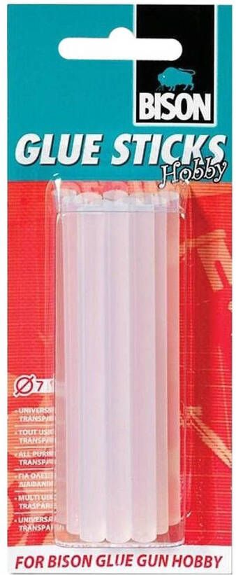 Bison 12x Transparante Lijmpatronen 7 Mm Montagelijm