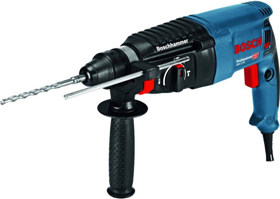 Bosch GBH 2 26 F+ SDS plus Combihamer incl. snelspanboorhouder&amp, boor en beitelset in koffer 830W 2, 7J
