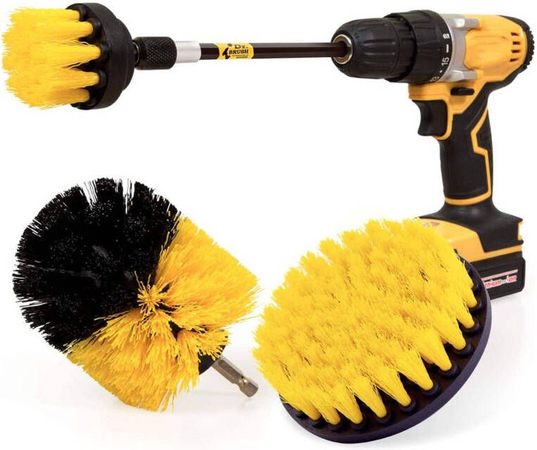 FLOKOO Schoonmaakborstels Voor Boormachine Set Van 4 Stuks