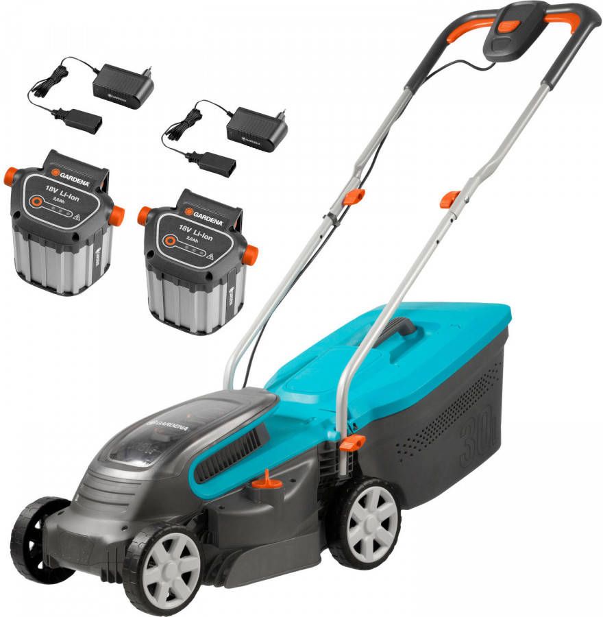 Gardena PowerMax Li18/32 18V LiIon accu grasmaaier (2x 2,6Ah accu