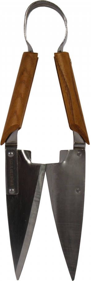 GS Quality Products Buxusschaar 31 Cm Rvs Met Houten Handvat Schapenschaar/Heggenschaar