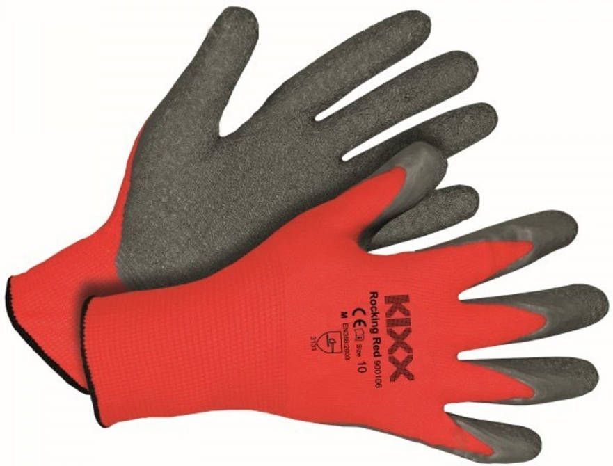 KIXX Tuinhandschoen Rocking Red Rood Handschoenen 10