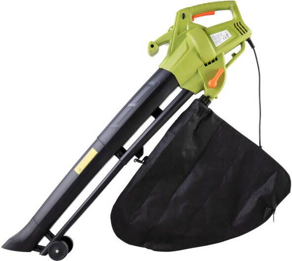 HomeTech Htg021 Elektrische Bladblazer Blazen, Zuigen & Versnipperen 6 Snelheden 35 Liter