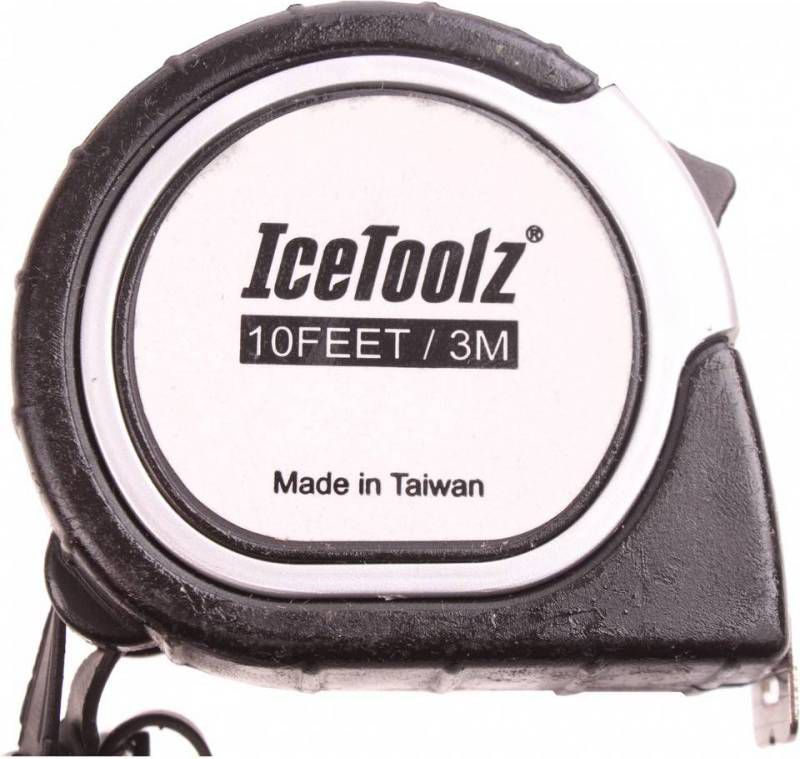 Icetoolz Rolmaat 3 Meter Zwart