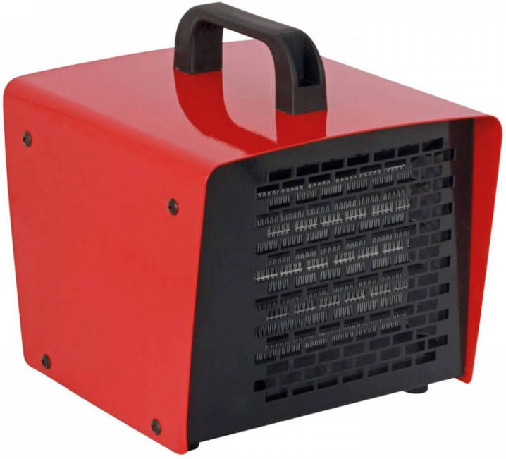 Perel Elektrische kachel 2000W Met thermostaat Rood