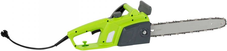 Kinzo Elektrische Kettingzaag 1800w Zaagblad 4/350 Mm Voor Alle Zaagklussen Groen