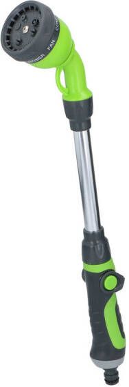 Kinzo Sproeikop Tuinslang 15/38 Cm 8 Sproeier Standen Aansluiten Op Standaard Tuinslang Groen/zilver