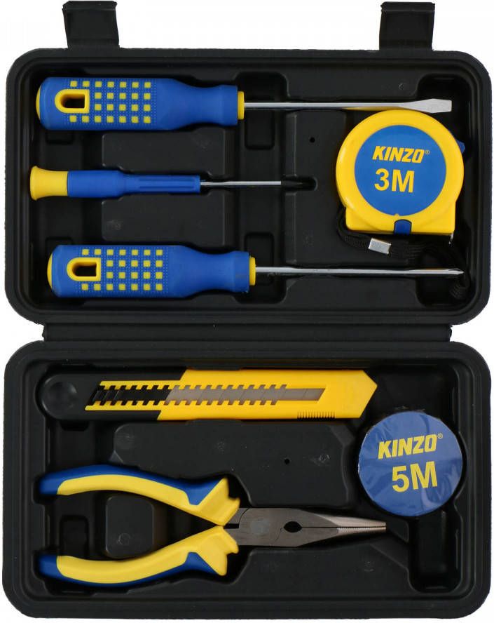 Kinzo Gereedschapsset Voor Huishoudelijk Gebruik 8 delig