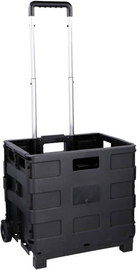 Kinzo Opvouwbare Opbergkrat/boodschappentrolley 36 Cm Boodschappenkratten