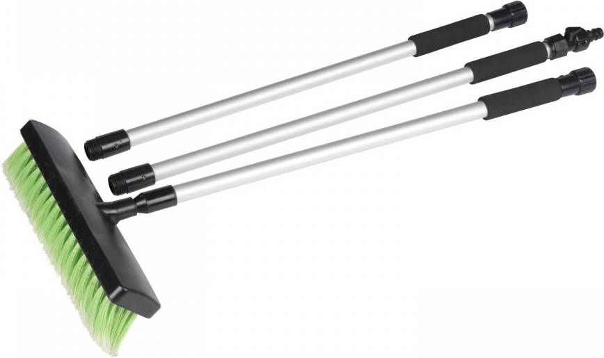 Kinzo Waterbezem Tuinslangconnector 1/2 Nat En Droog Reinigen Verstelbare Steel Tot 2 Meter Aluminium