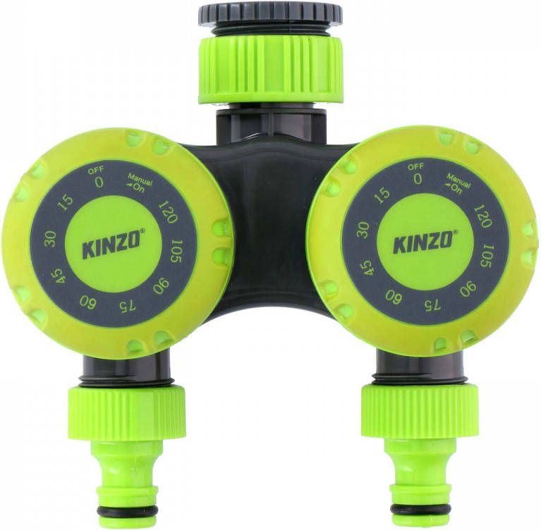 Kinzo Watertimer Tijdklok Mechanisch Dubbele Toevoer 5 120 Min. Water Geven