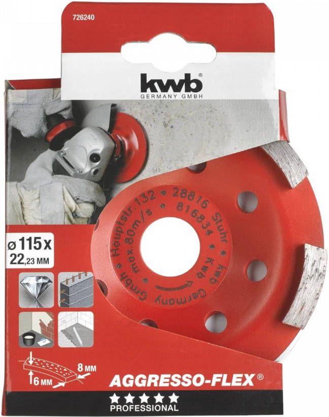 KWB Diamant Schuurschijf 115mm