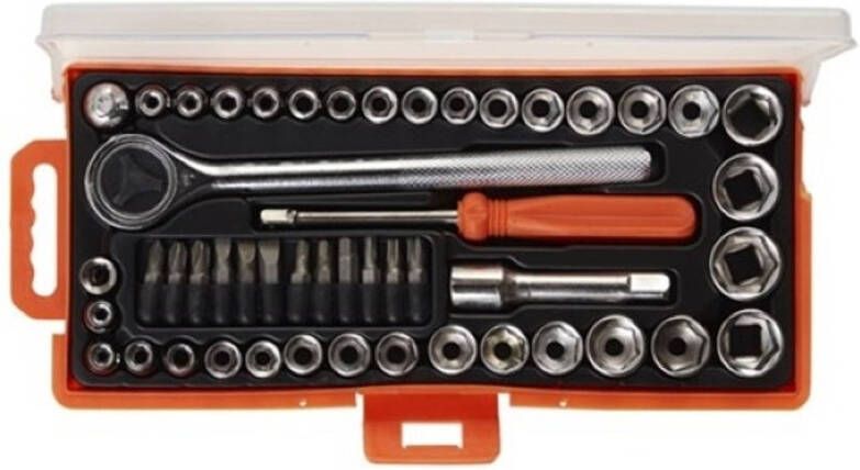 MAX Dopsleutelset 49 Delig Inclusief Ratel En Bitjes