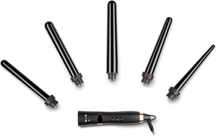 Max Pro Miracle 5 In 1 Krultang met Verschillende Opzetstukken