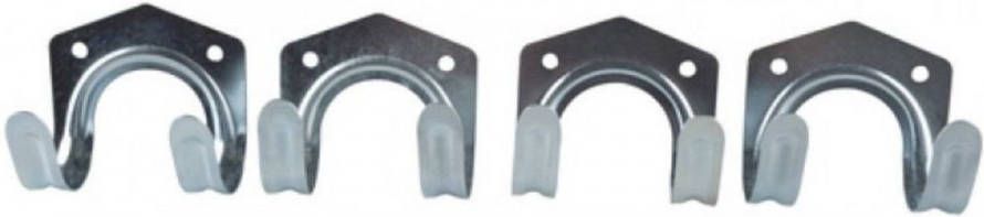 Kinzo Garden Gereedschapshaken Ophangsysteem 4 Stuks Tuingereedschap Opslag