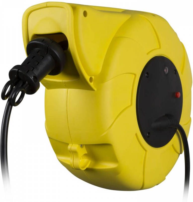 Perel Kabelhaspel Met Muurbevestiging Automatisch Oprolbaar 13+2