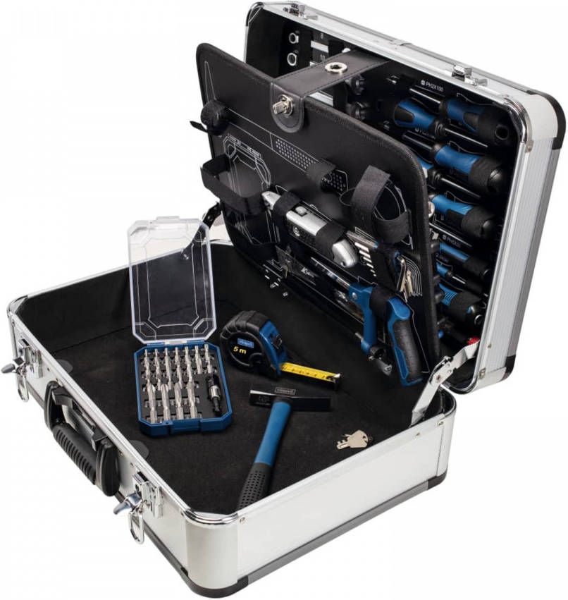 Scheppach TB150 101-delige Gereedschapsset in kist Metaal/Kunststof