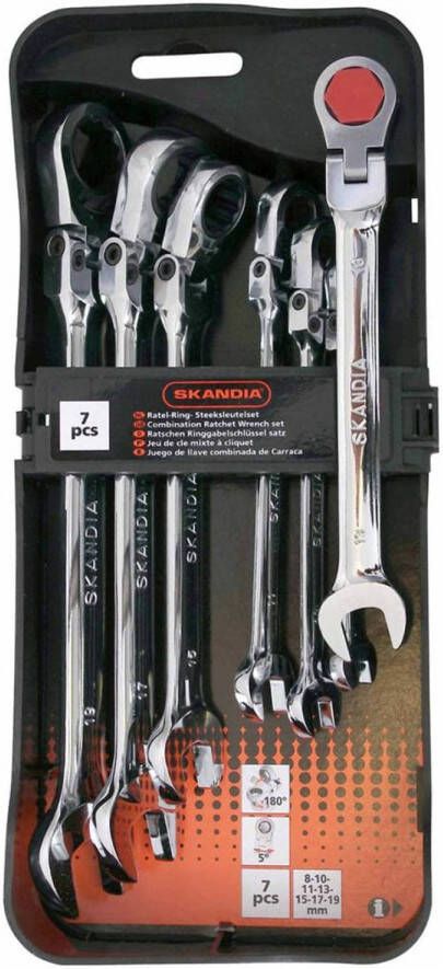 Skandia Ratelcombinatiesleutel Set 7 delig 1041326