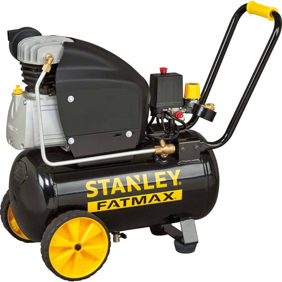 Stanley Compressor 251/10/24s Fmxcm0062e Luchtcompressor 10bar 24l Anti slip Handvat Zwart
