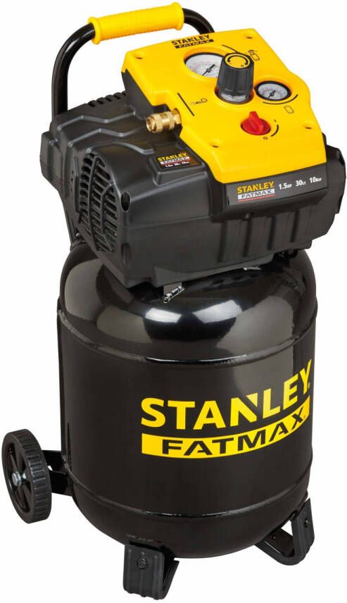 Stanley Compressor Tab 200/10/30vw Fm Luchtcompressor 10bar 30l 180l/min Olievrij Zwart