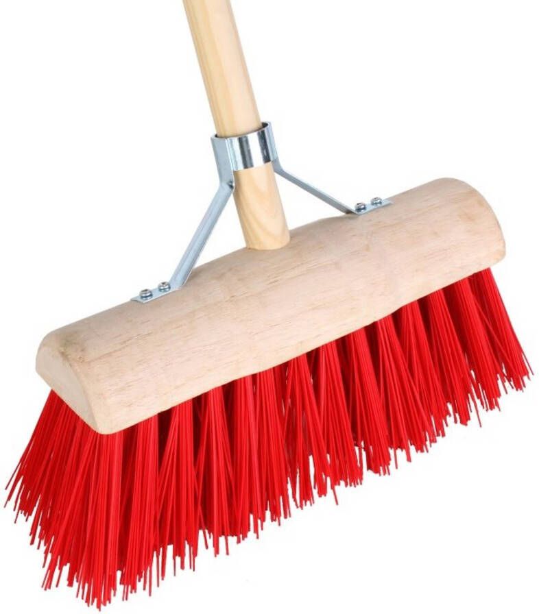 TalenTools Talen Tools Bezem Halfrond 31 cm Rood Compleet