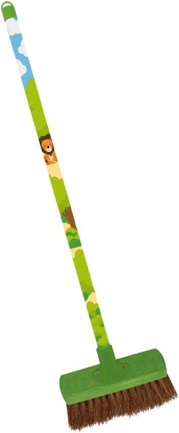 Talen Tools Mini bezem Kunststof Leeuw
