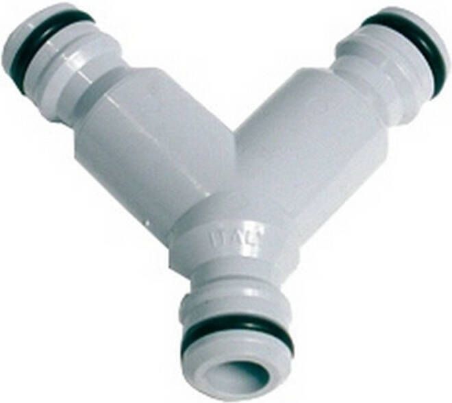 Talen Tools Tuinslang Y vertakking 3 Nippels Pvc