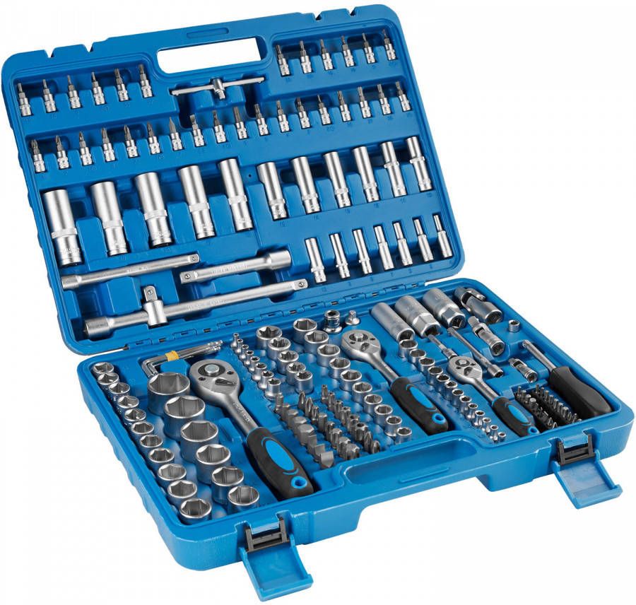 Tectake Dopsleutelset 171 delig 1/4, 3/8 En 1/2