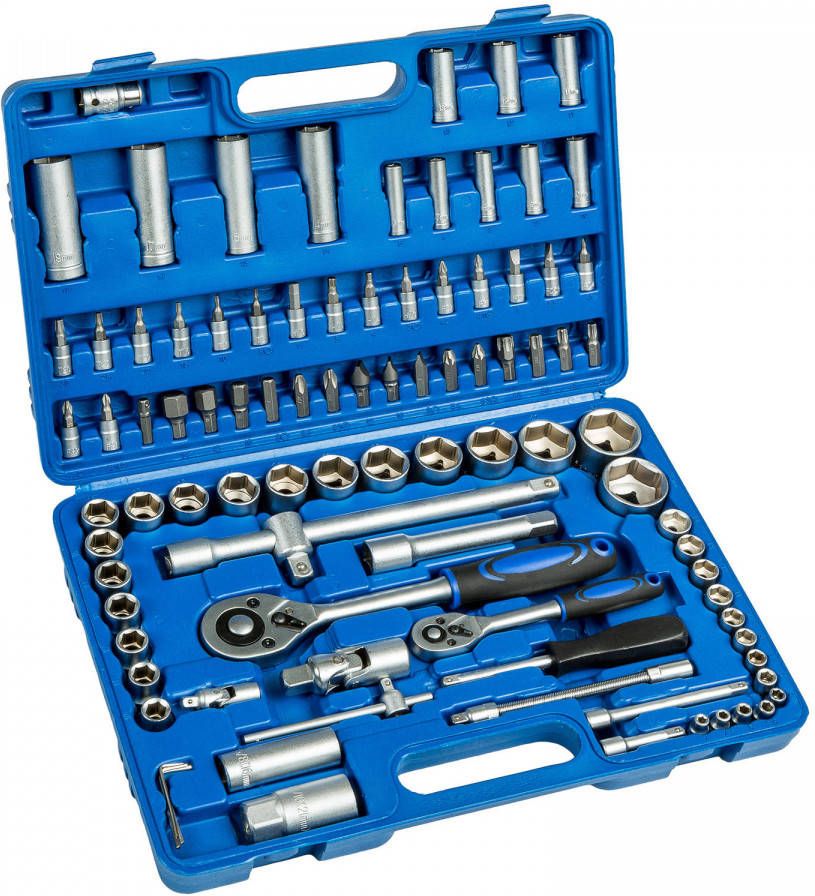 Tectake Gereedschapskoffer 94 delig Doppenset