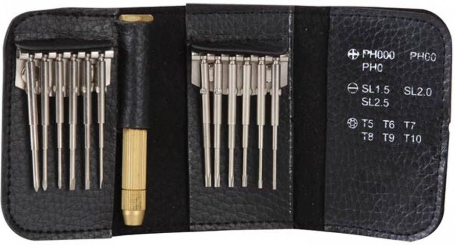 Velleman Precisieschroevendraaierset Cr v 12 in 1