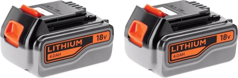 Black & Decker BLACK+DECKER Accu 18V 4, 0 Ah Li Ion(2x )
