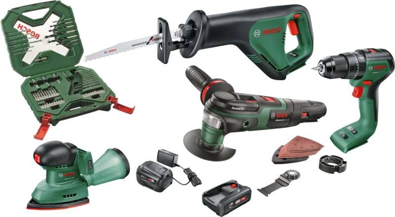 Bosch DIY 4 delige accu combiset