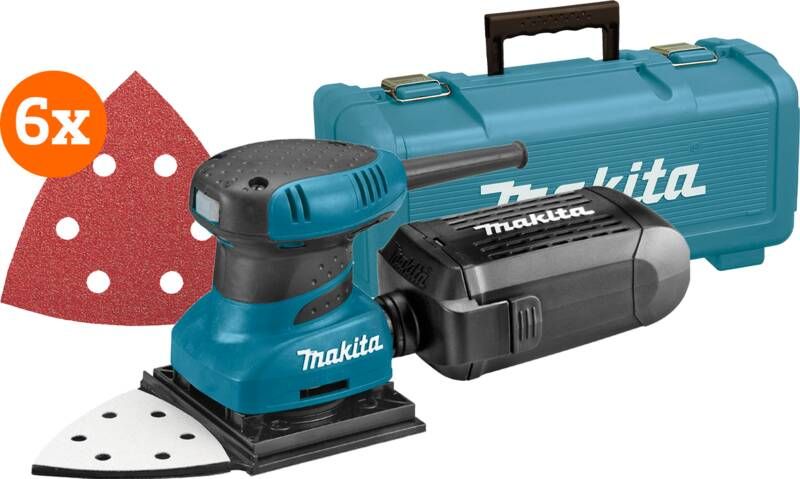 Makita BO4565K + schuurbladen(5x )