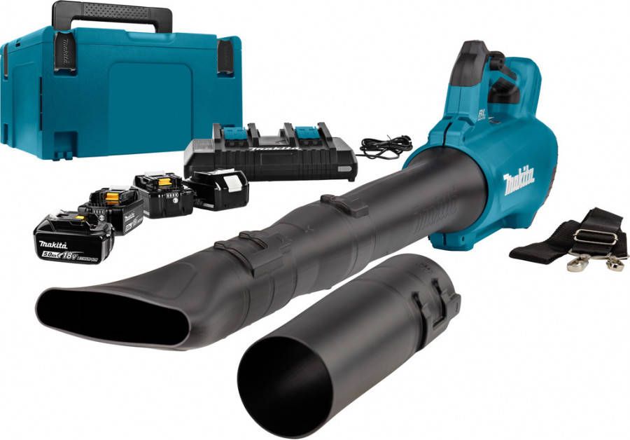 Makita DUB184PT4J 18V Li Ion accu bladblazer set(4x 5, 0Ah)incl. Mbox 780m³/uur koolborstelloos