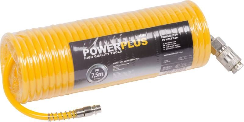 PowerPlus Luchtslang 7, 5m PU