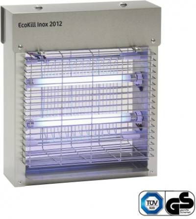 Kerbl 299936 Elektrische Fliegenvernichter Ecokill, Inox IP X 4, 2 x 20 W, 1 Stück (1er Pack