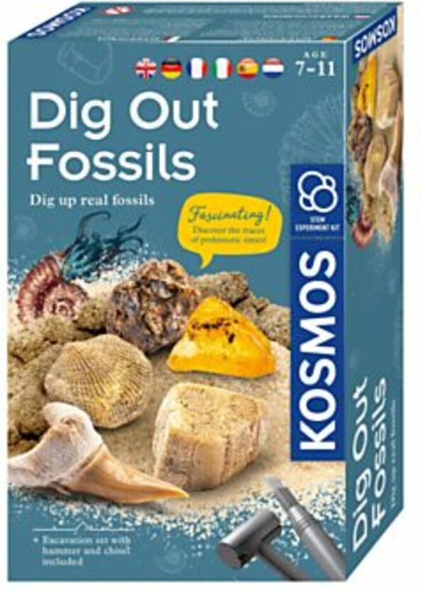 Kosmos Opgravingsspel Dig Out Fossils Junior 13 X 21 Cm 5 delig