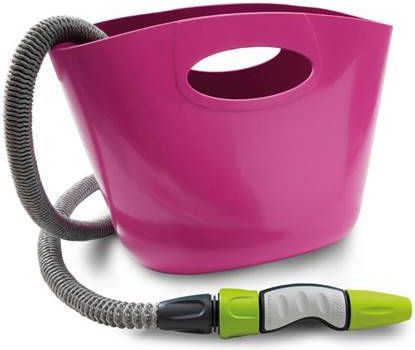 Express Aqua Pop tuinslang 15 meter met opbergtas fuchsia