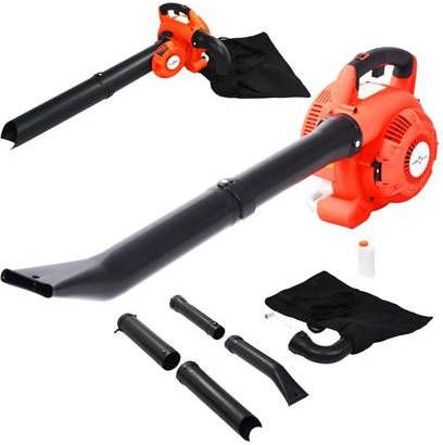 vidaXL Bladblazer 3 in 1 benzine 26 cc oranje