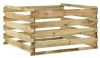 VIDAXL Tuincompostbak gelat 120x120x70 cm ge&#xEF, mpregneerd grenenhout online kopen