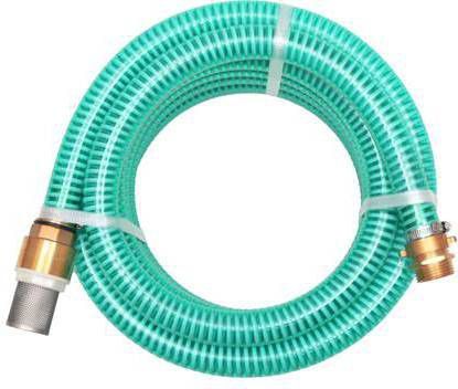 vidaXL Zuigslang met messing koppelingen 4 m 25 mm groen