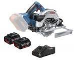 Bosch GKS 18V 57 G 18V Li Ion Accu Cirkelzaag Set(2x 4, 0Ah Accu)In L Boxx 165mm