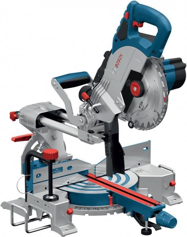 Bosch GCM 18V 216 18V Li Ion accu afkort -/verstekzaag set(2x 8.0Ah accu) 30 x 216mm koolborstelloos
