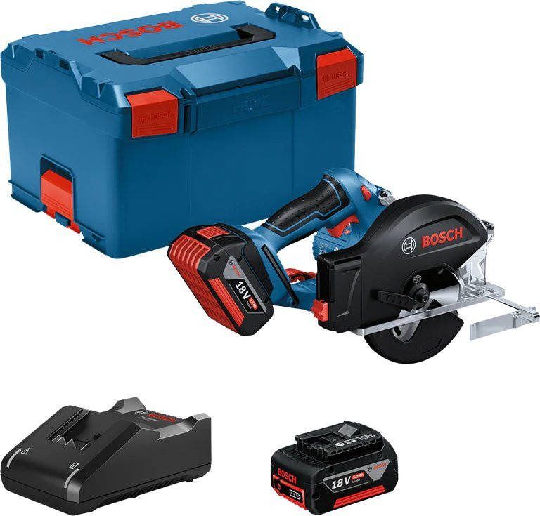 Bosch GKM 18V 50 18V Li ion Accu Cirkelzaag Set(2x 5.0Ah)In L Boxx 136 Mm